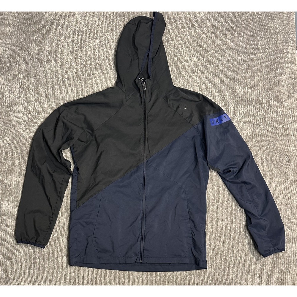Oakley Performance Fit Hooded Windbreaker Jacket Men's 2XL Colorblock